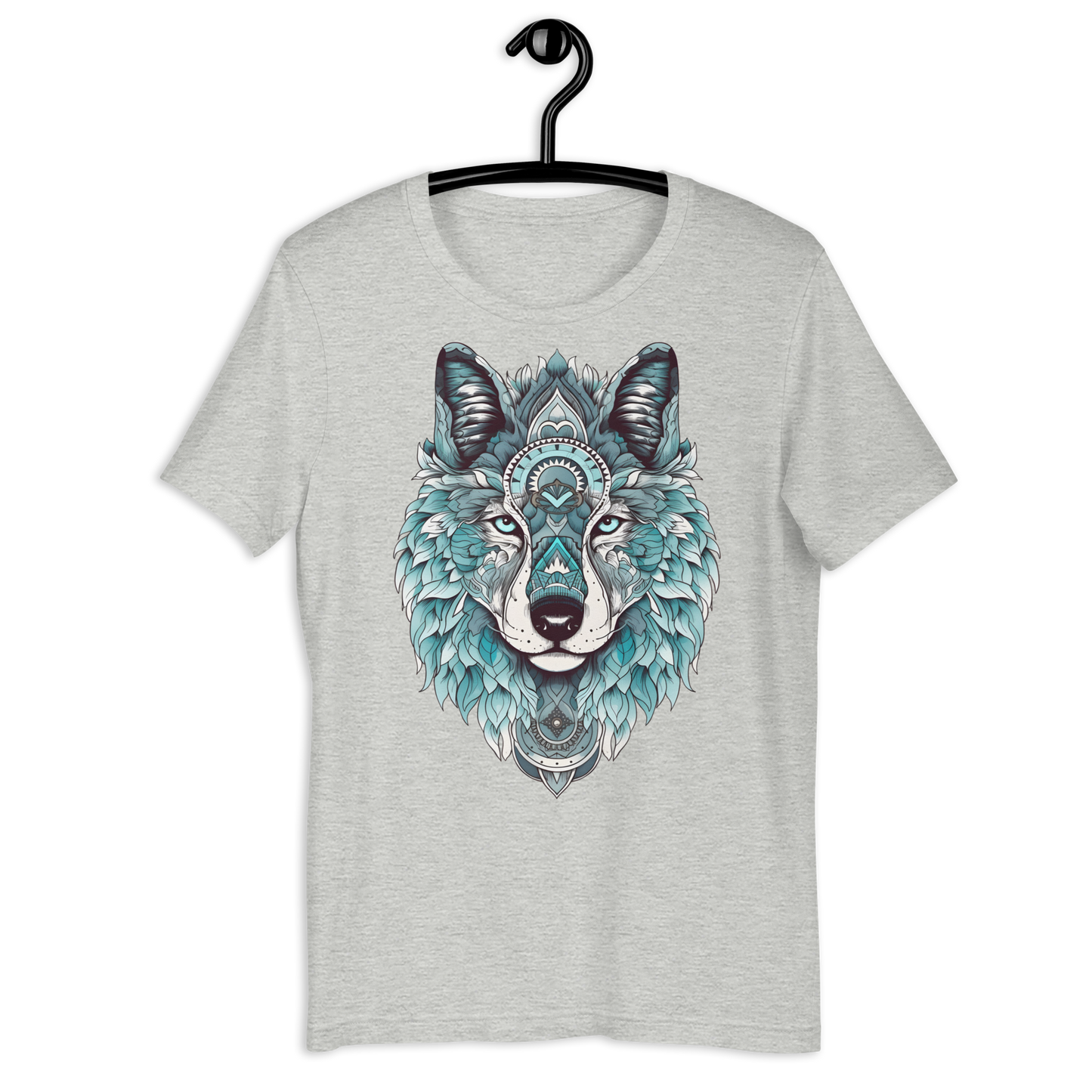 Wolf Wisdom Mandala Unisex t-shirt