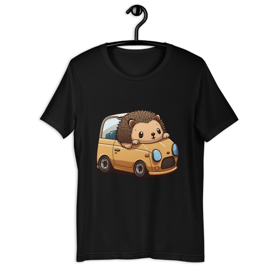 Hedgehog Rider cute Unisex t-shirt