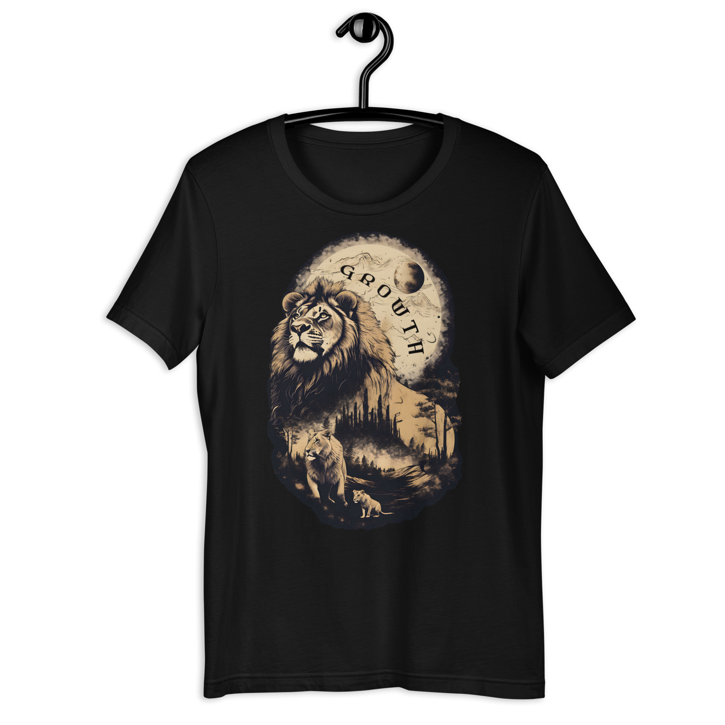 Lion King Depiction of Give Yourself Time to Grow Unisex t-shirt