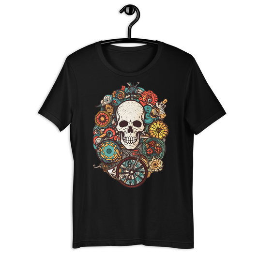 Cycle of life Skull Abstract Unisex t-shirt