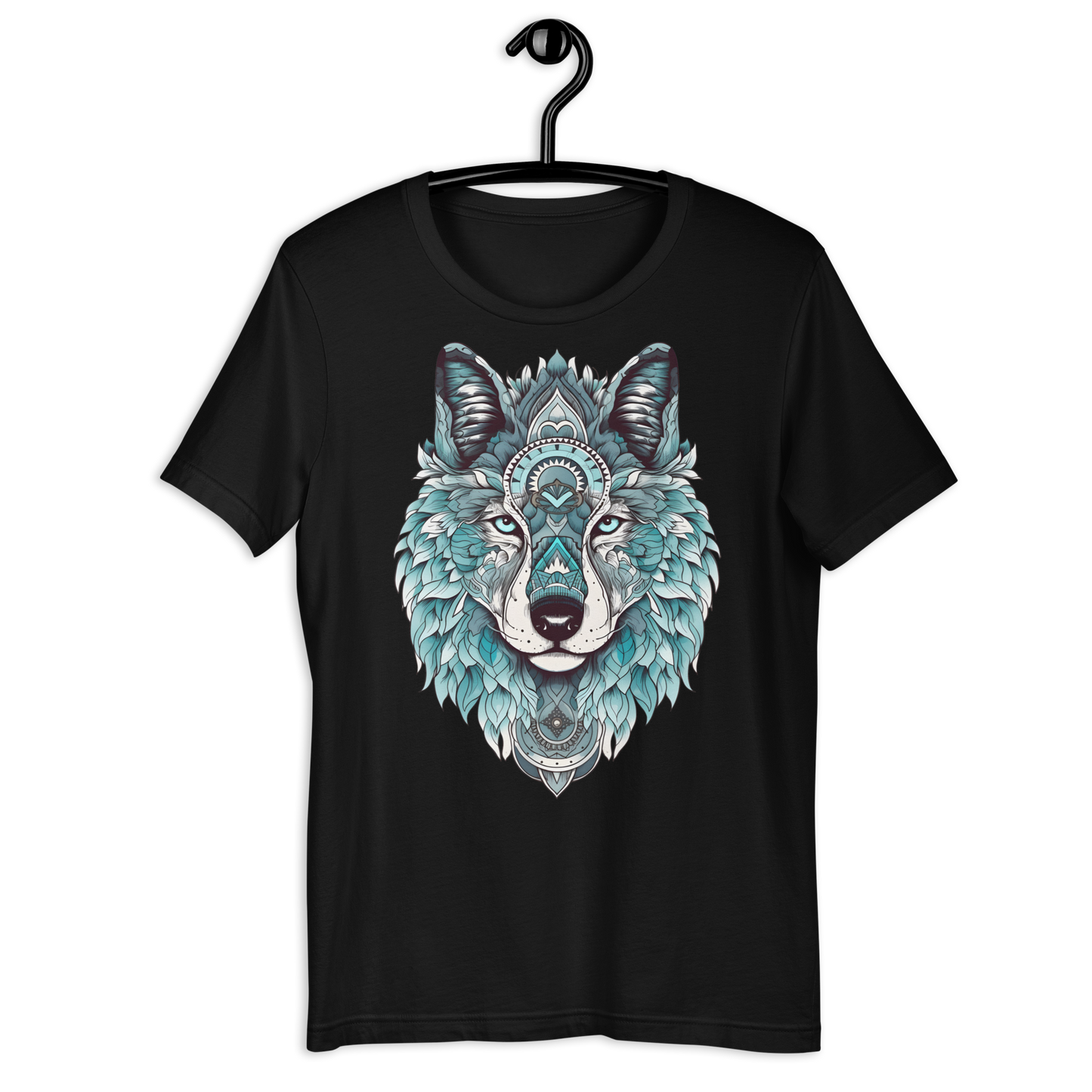 Wolf Wisdom Mandala Unisex t-shirt