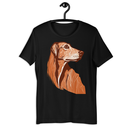 Dog cave-painting vector design Unisex t-shirt