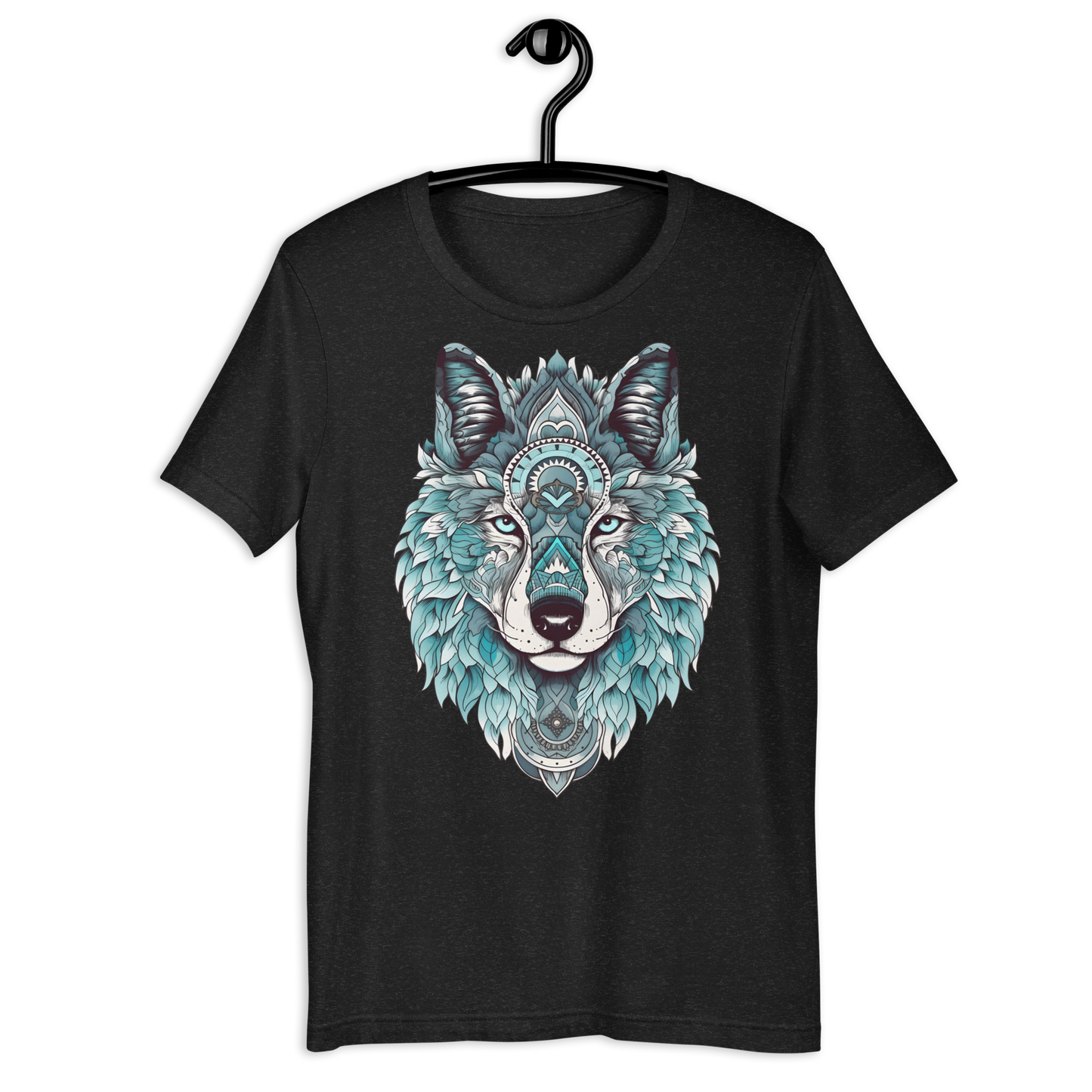 Wolf Wisdom Mandala Unisex t-shirt