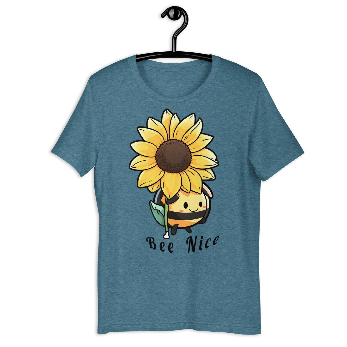 Cute Bee with a Sunflower Unisex t-shirt