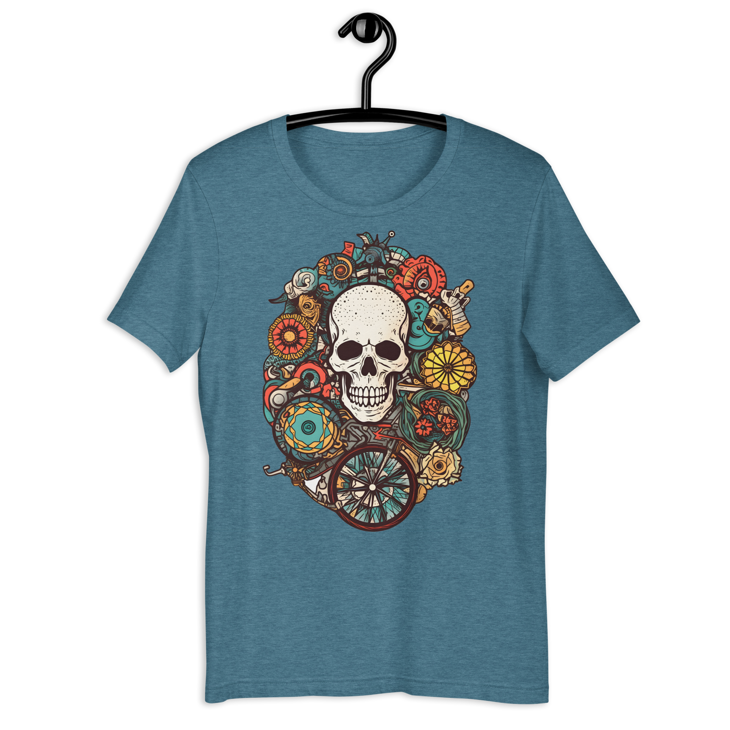 Cycle of life Skull Abstract Unisex t-shirt