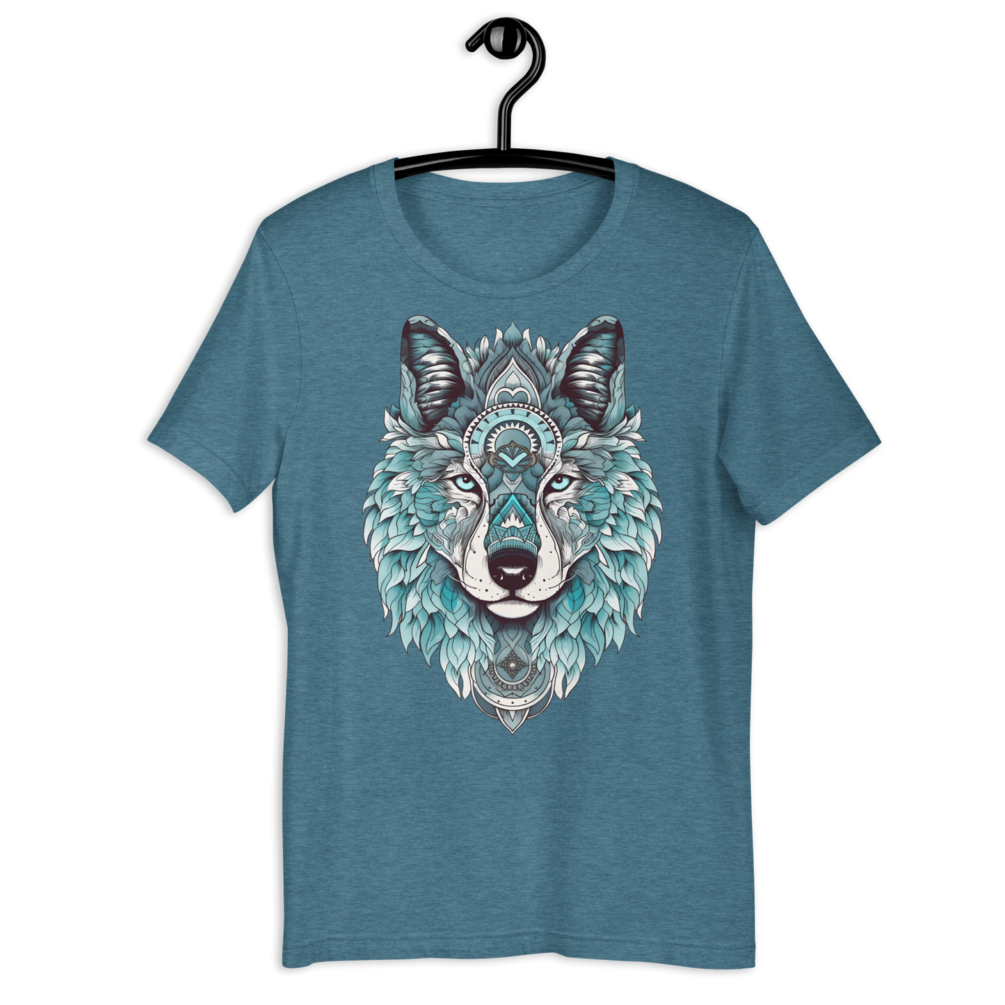 Wolf Wisdom Mandala Unisex t-shirt