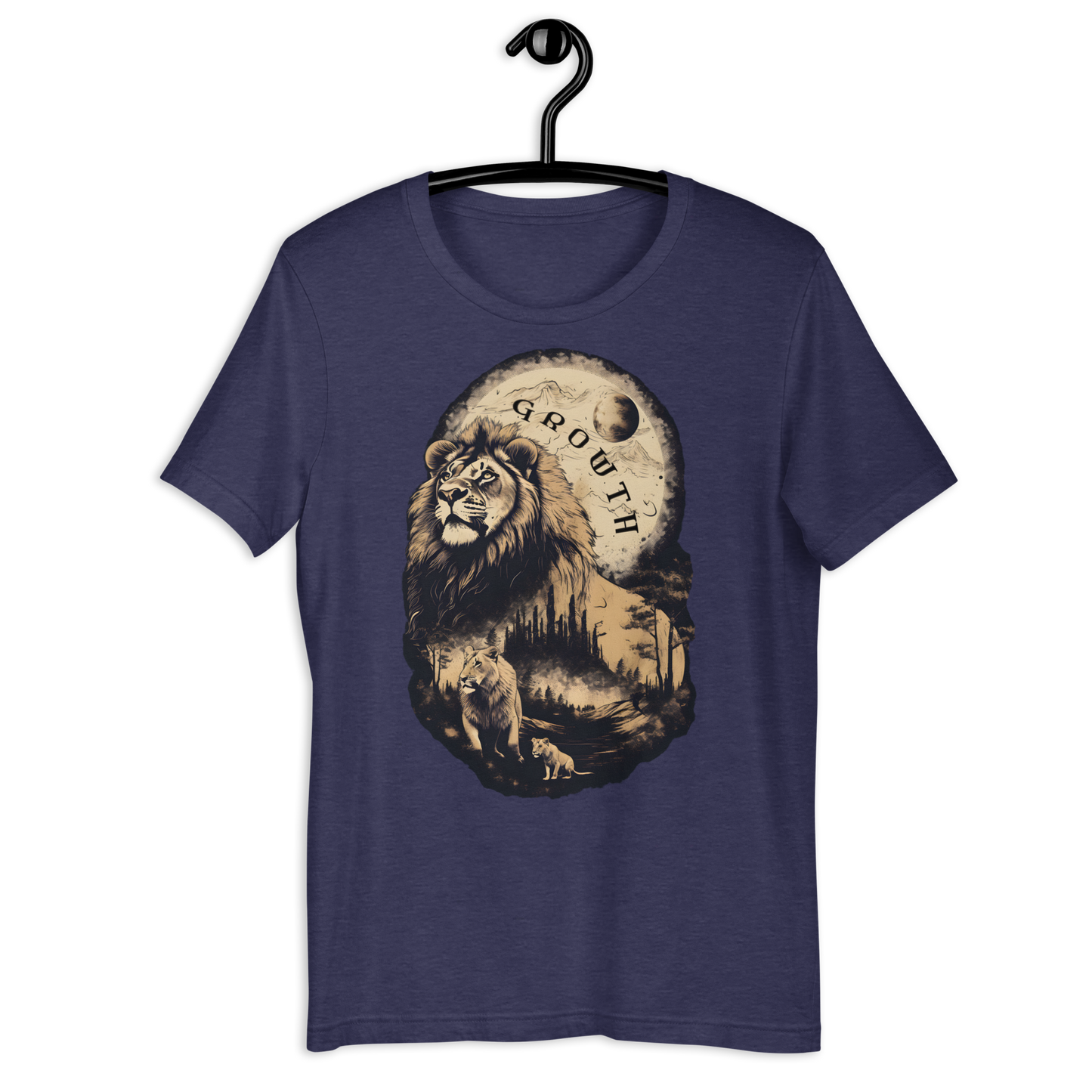 Lion King Depiction of Give Yourself Time to Grow Unisex t-shirt