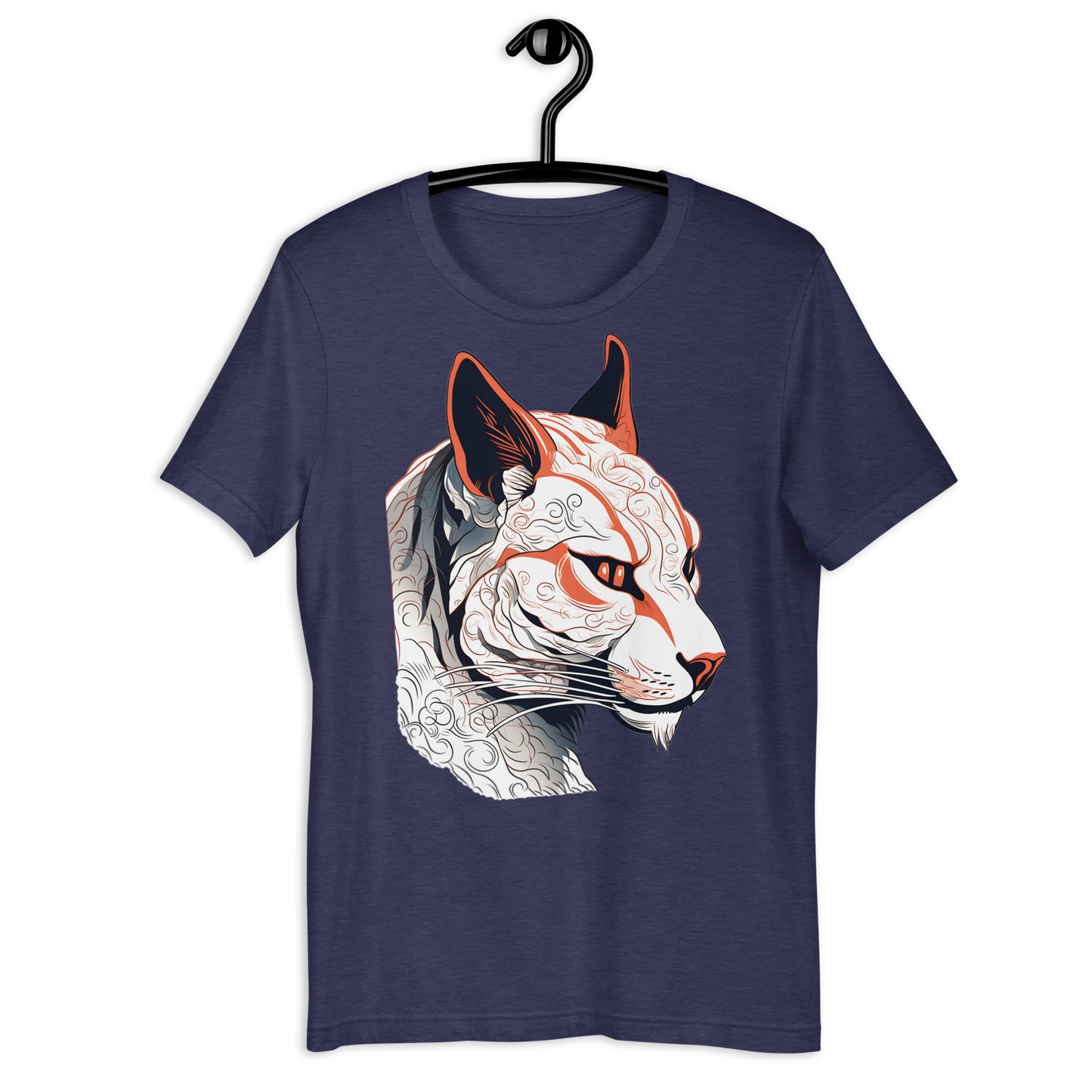 Cat Head Ukiyo-e design Unisex t-shirt