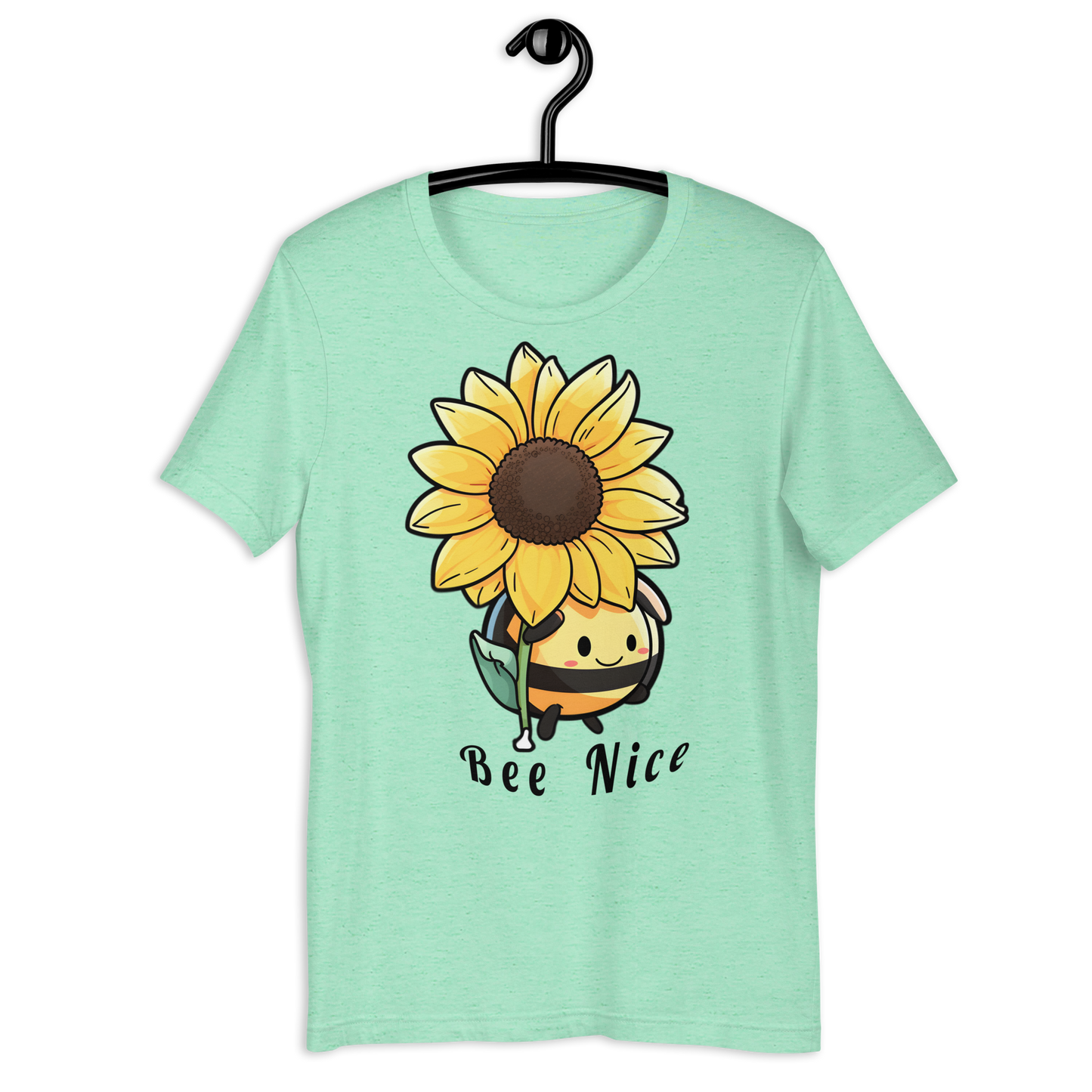 Cute Bee with a Sunflower Unisex t-shirt