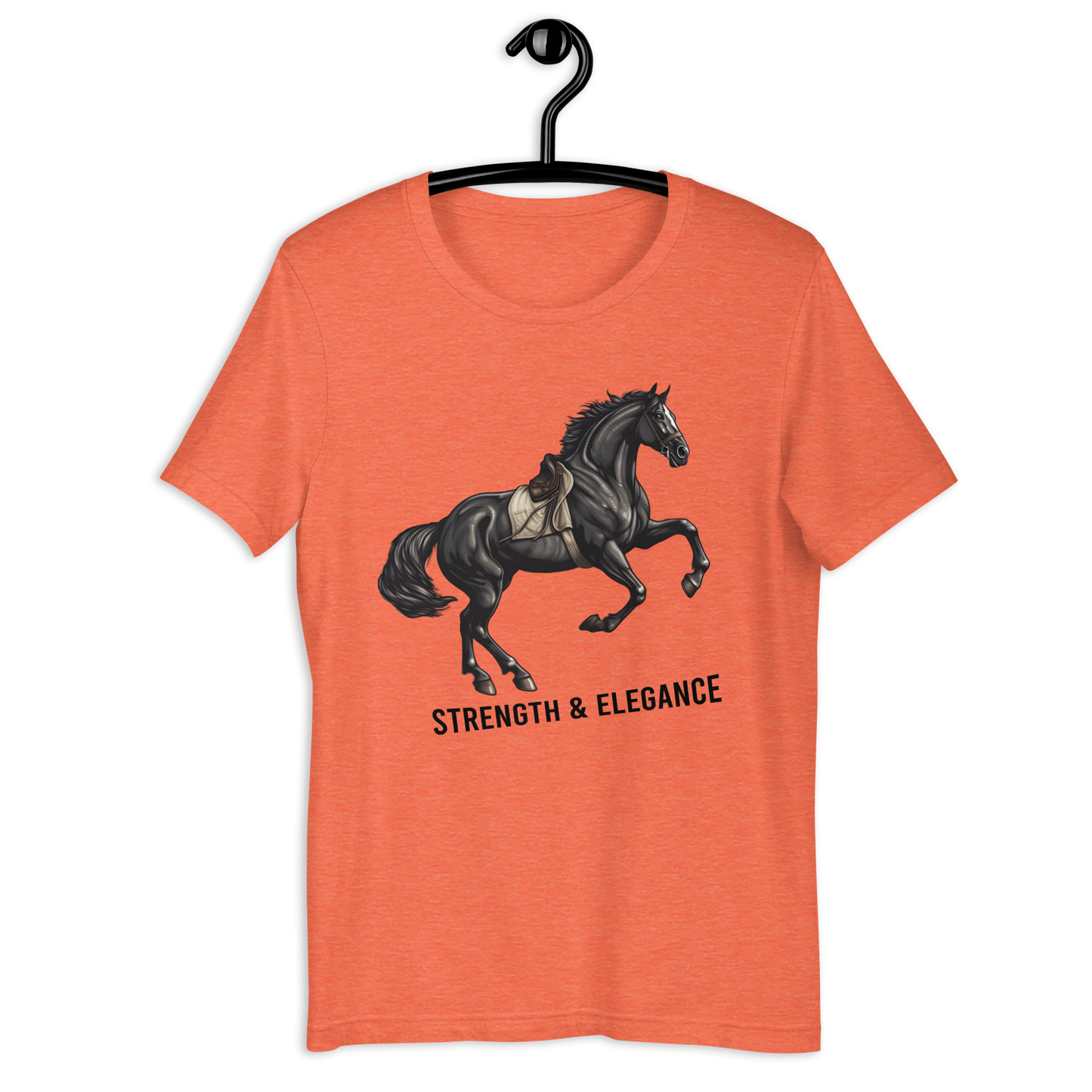 Strong Elegant Black Horse Unisex t-shirt