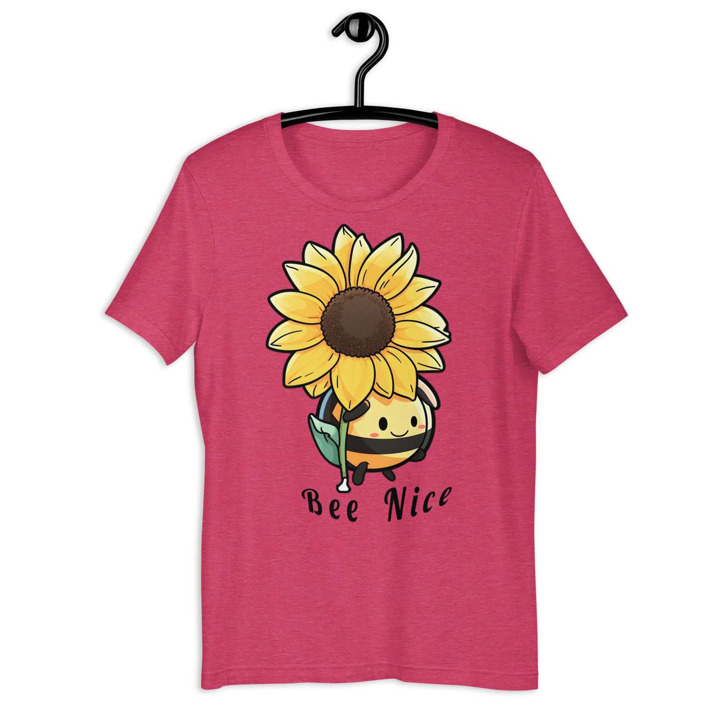 Cute Bee with a Sunflower Unisex t-shirt