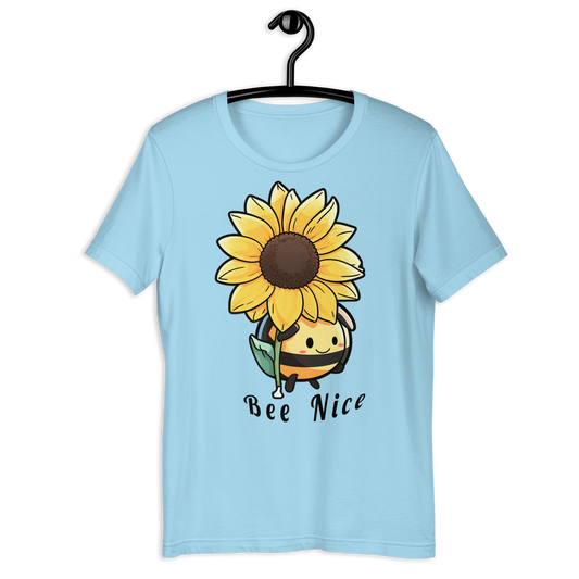 Cute Bee with a Sunflower Unisex t-shirt