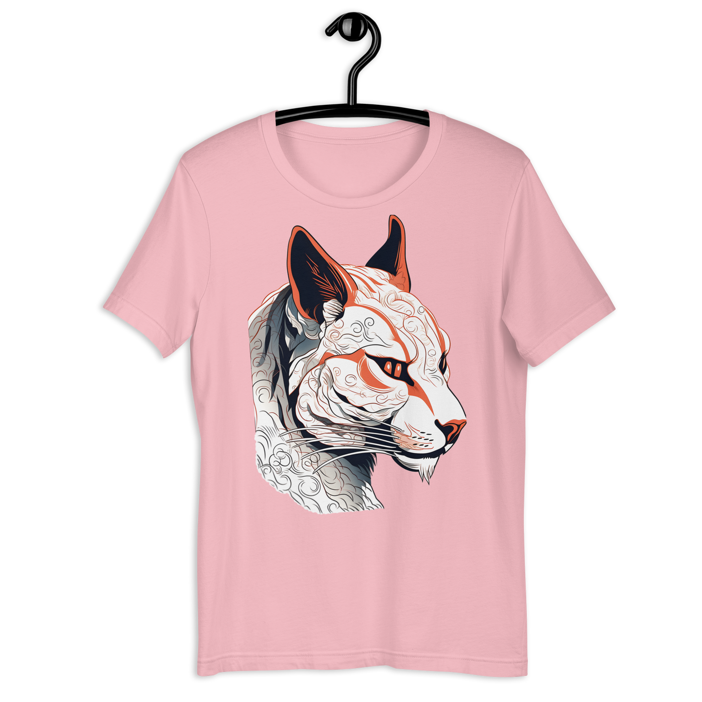 Cat Head Ukiyo-e design Unisex t-shirt