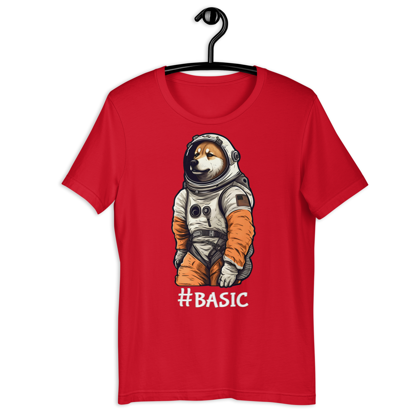 Basic Dog astronaut Unisex t-shirt