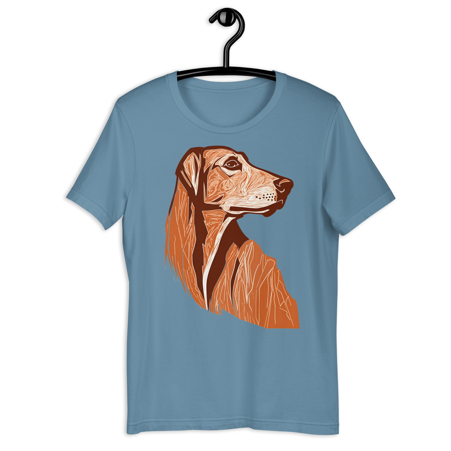 Dog cave-painting vector design Unisex t-shirt