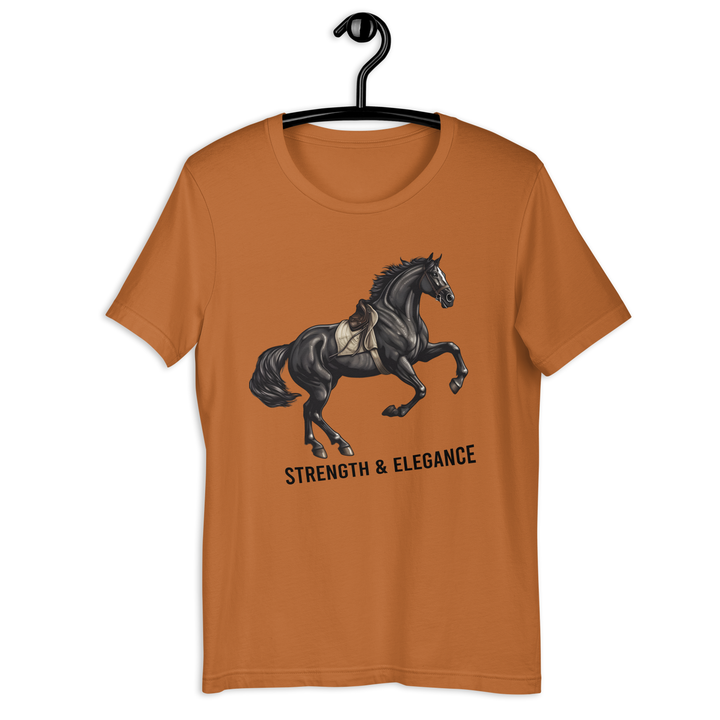 Strong Elegant Black Horse Unisex t-shirt